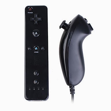 Nunchuk y mando a distancia Wii