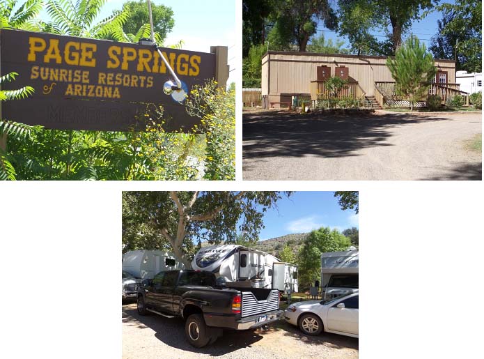 Cummings...and goings... Page Springs RV Resort Cornville, AZ to