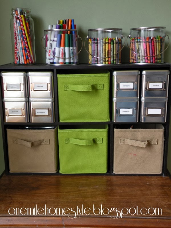Organizing Kid's Art Supplies