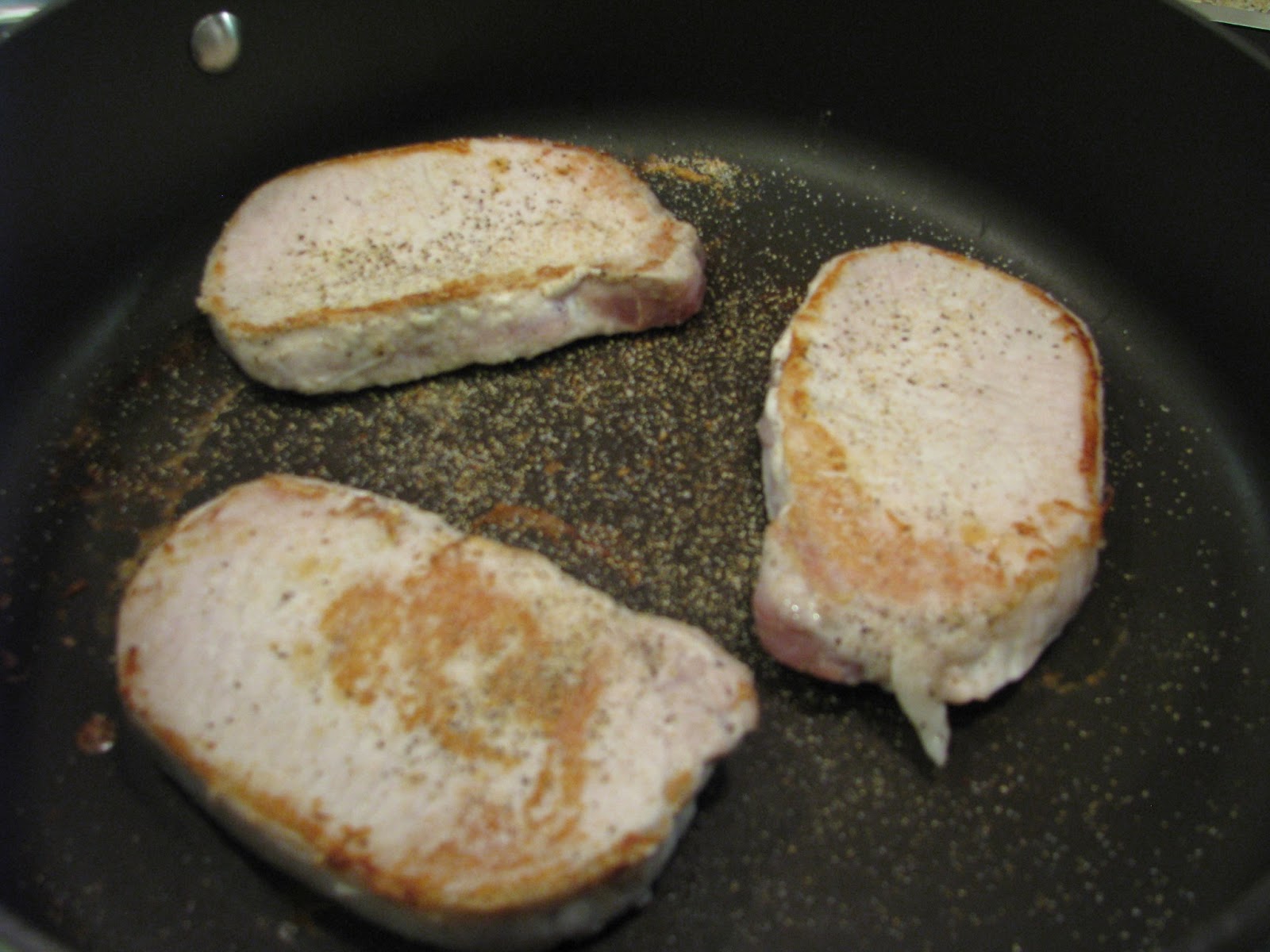 Designs by Pinky Pork Chops in Golden Mushroom Sauce