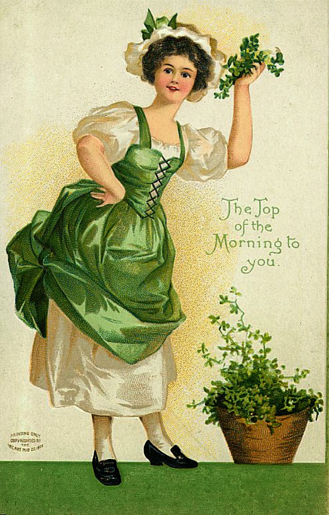 vintage st pattys day postcards