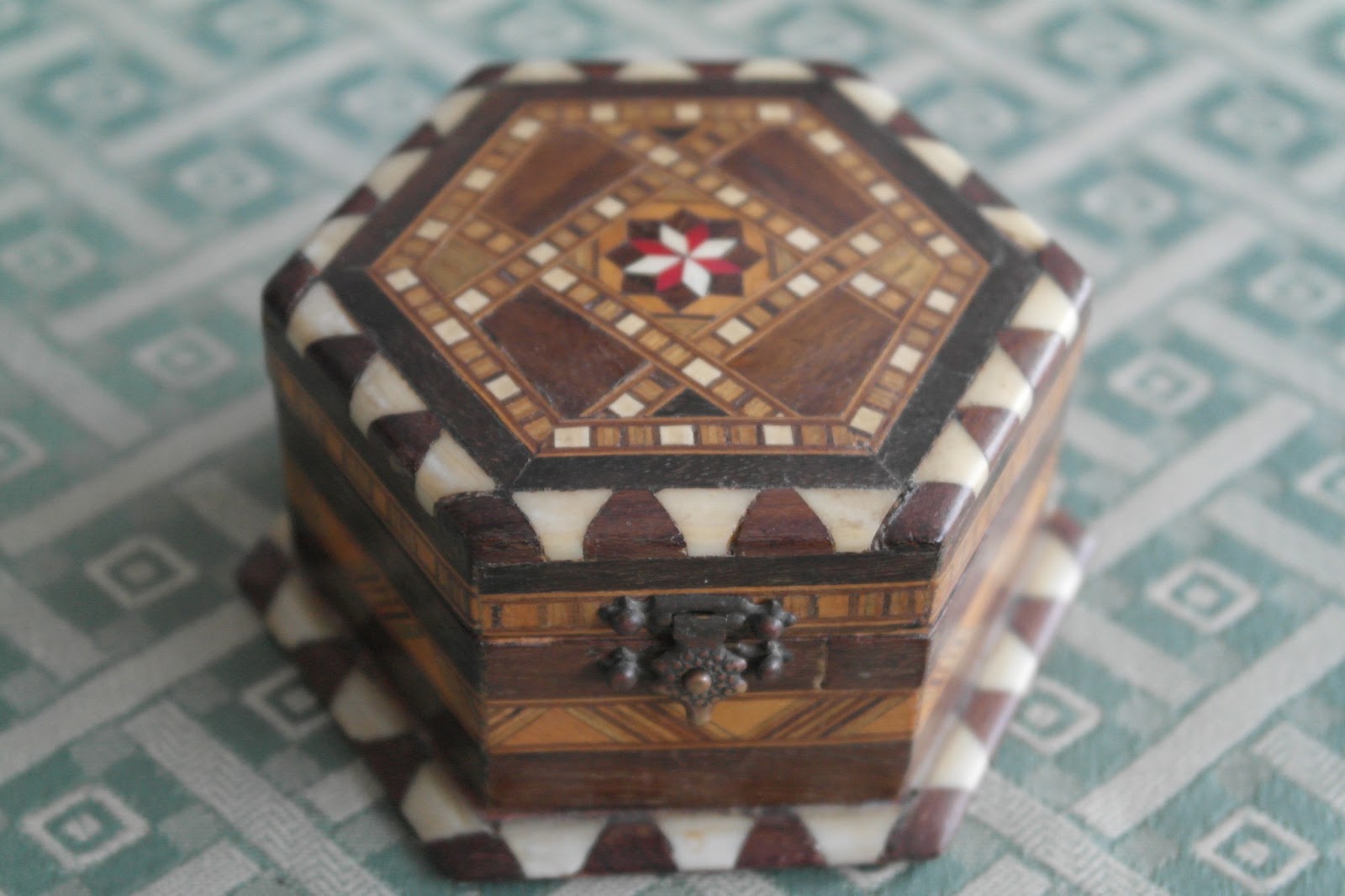 Antique ornamented Arabian Muslim box Great gift for jewellery