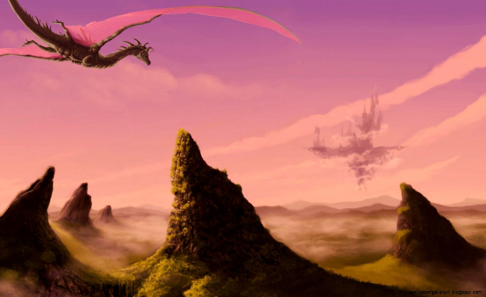 wallpaper dragon flying mountain fantasy foggy sky clouds wallpaper dragon flying mountain fantasy foggy sky clouds