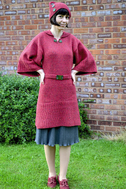 vintage+1930%27s+style+knited+hat+&+tunic+wool+&+silk+dk.jpg