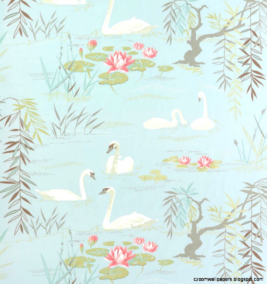 Swan Lake Fabric by Nina Campbell Jane Clayton Swan Lake Fabric by Nina Campbell Jane Clayton