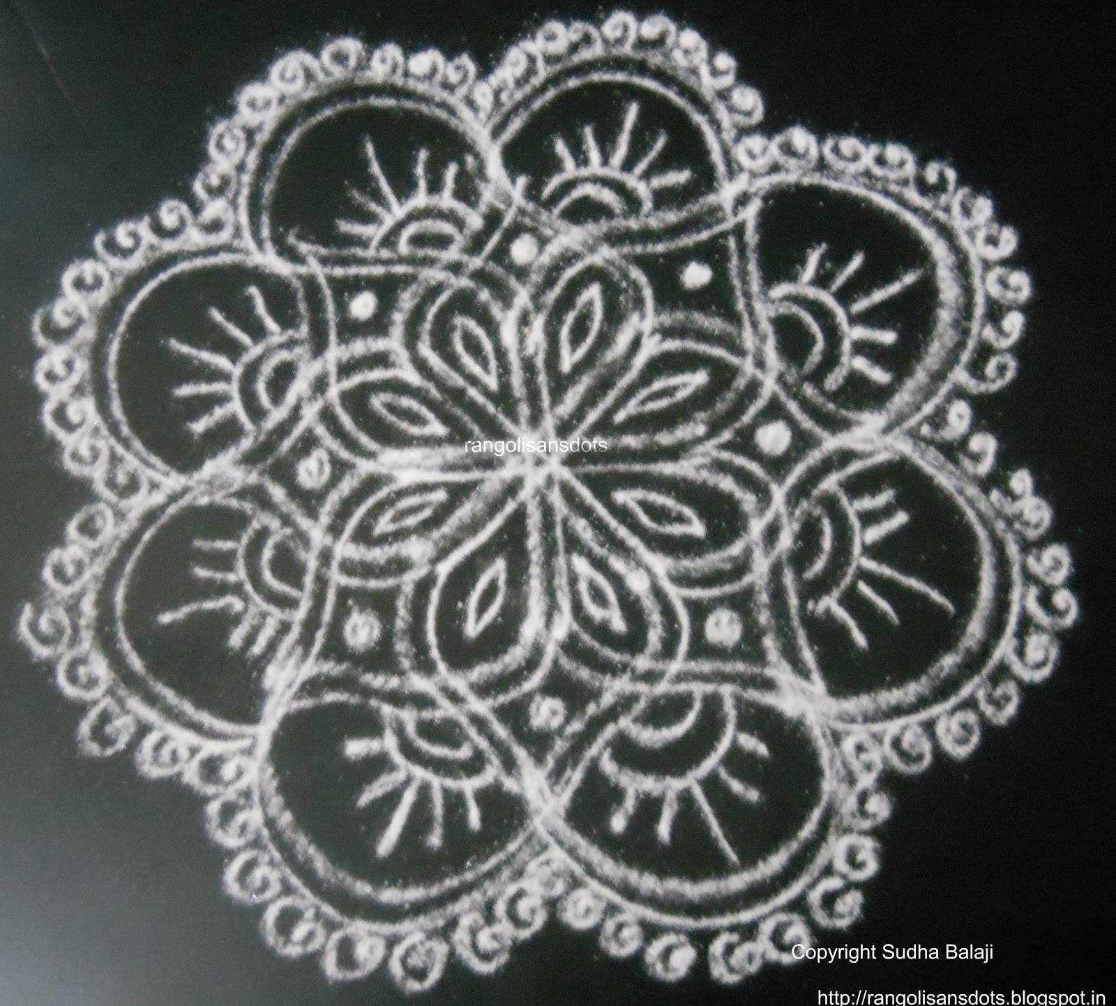 Rangoli kolam designs with /sans dots Rangoli parallel lines