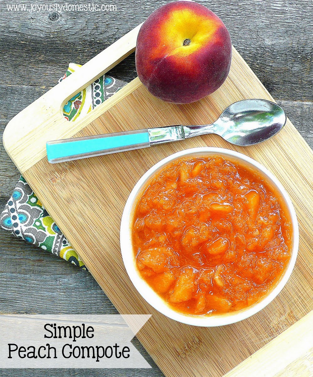 The Bestest Recipes Online Simple Peach Compote