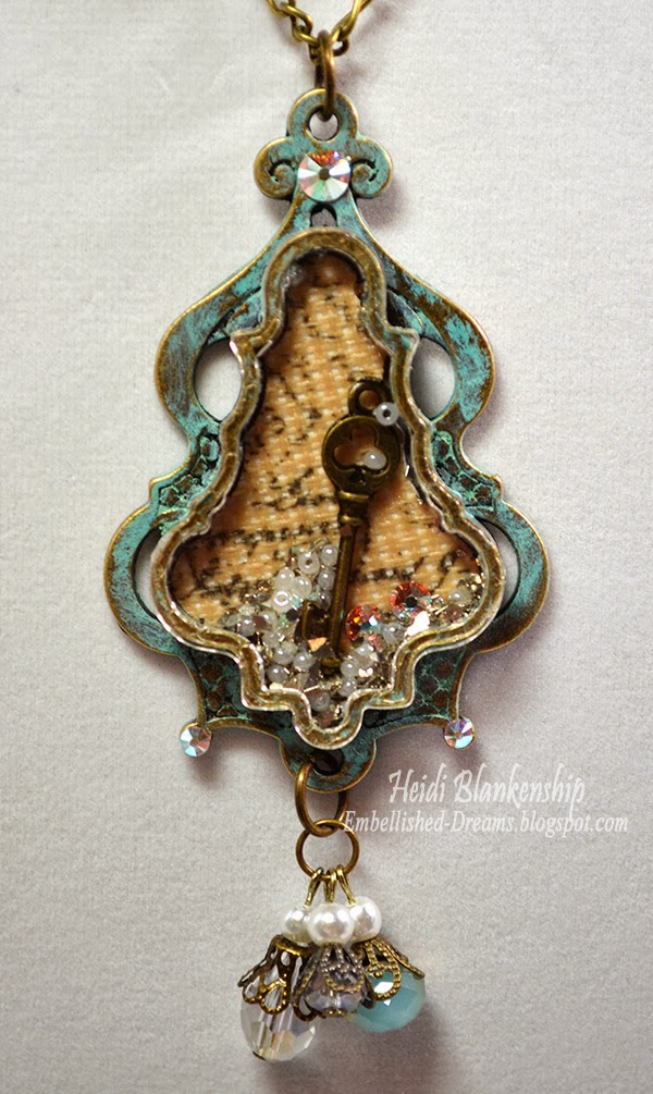 necklace spellbinders abilities hop bezel chandelier pearl crystal outside