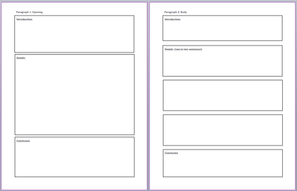 Essay/Writing Graphic Outline Free Download Elle's Teaching Files