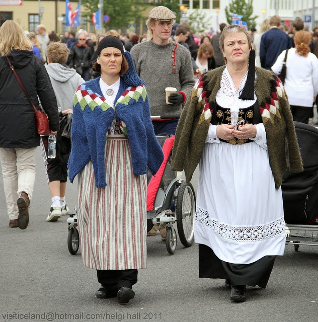 Fashion Traditional Dress of Iceland