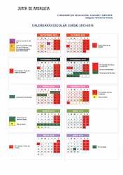 Calendario escolar 2015/16