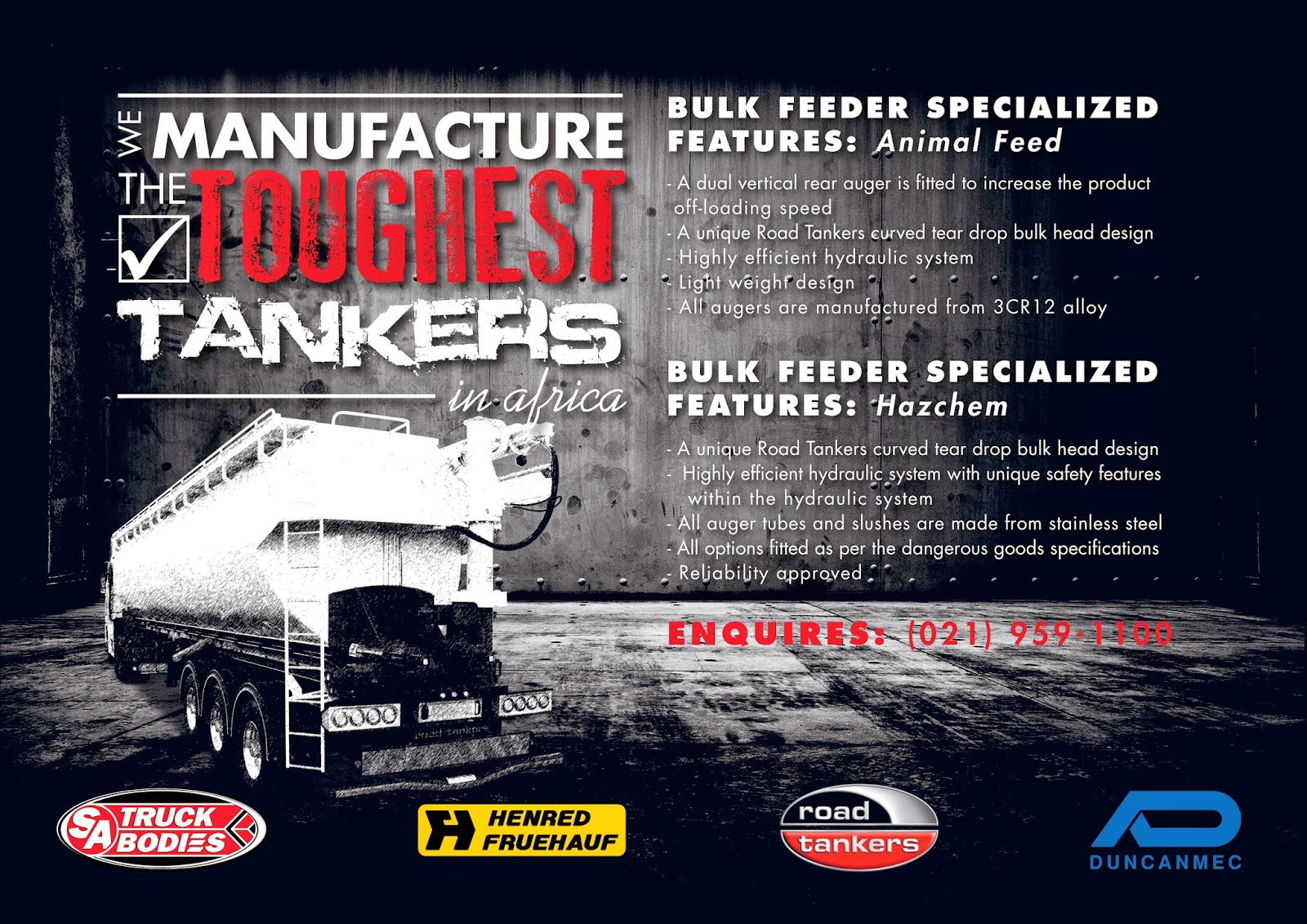 60 Cube Bulk Feeder ROUTE MANAGEMENT (Pty) Ltd