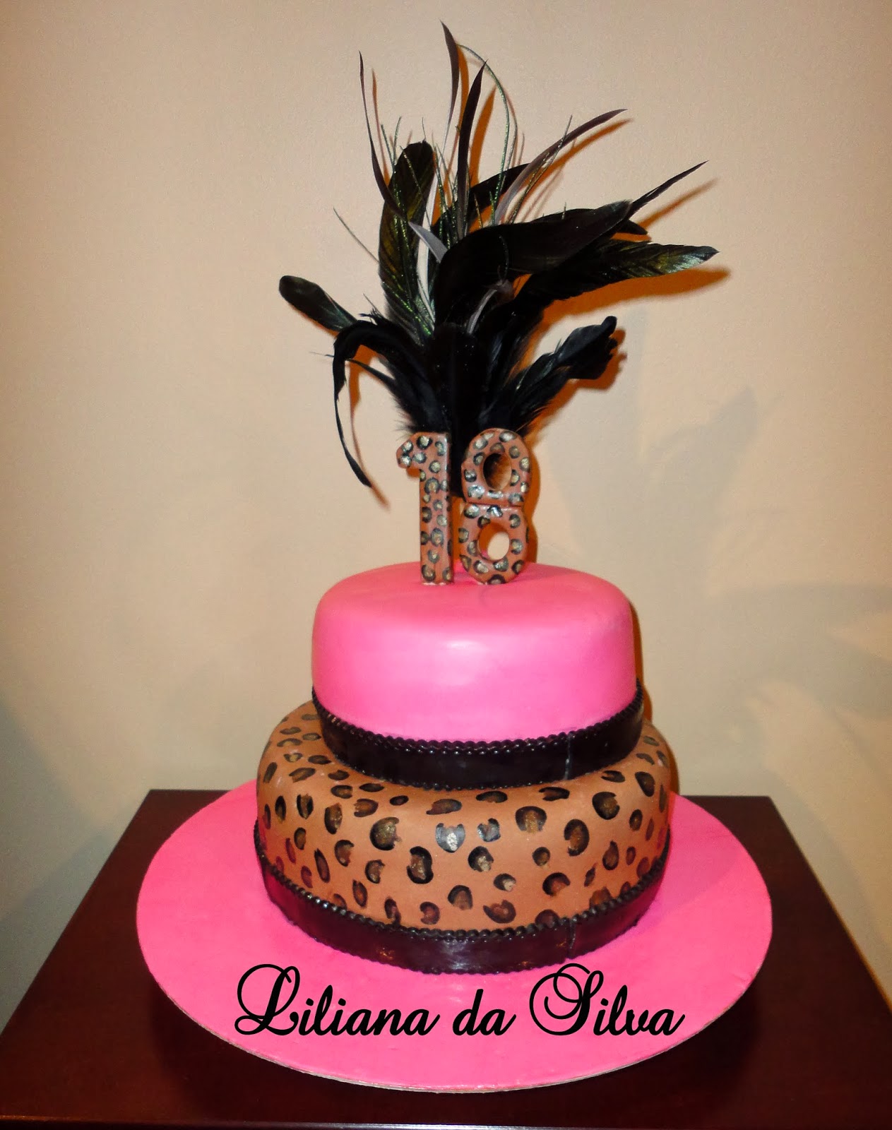 How to paint leopard print on your fondant cake