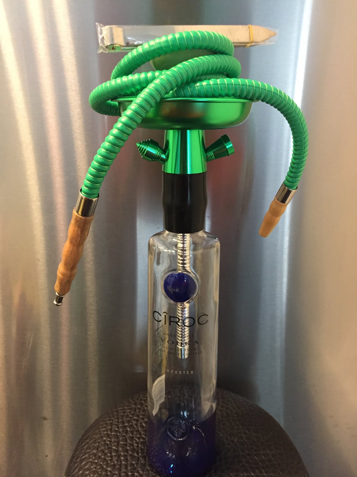 liquor bottle hookah