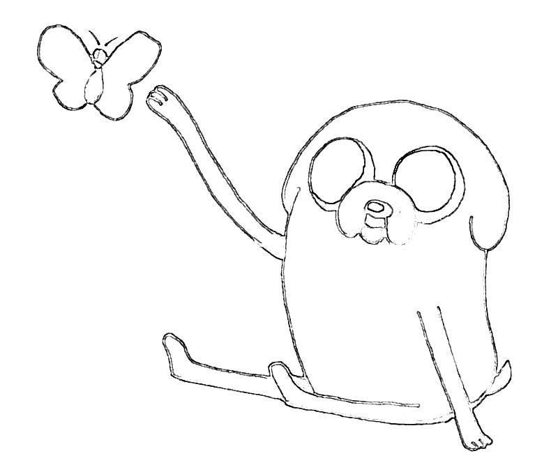 Printable Jake The Dog Sketch Coloring Pages printable-jake-the-dog-sketch-coloring-pages