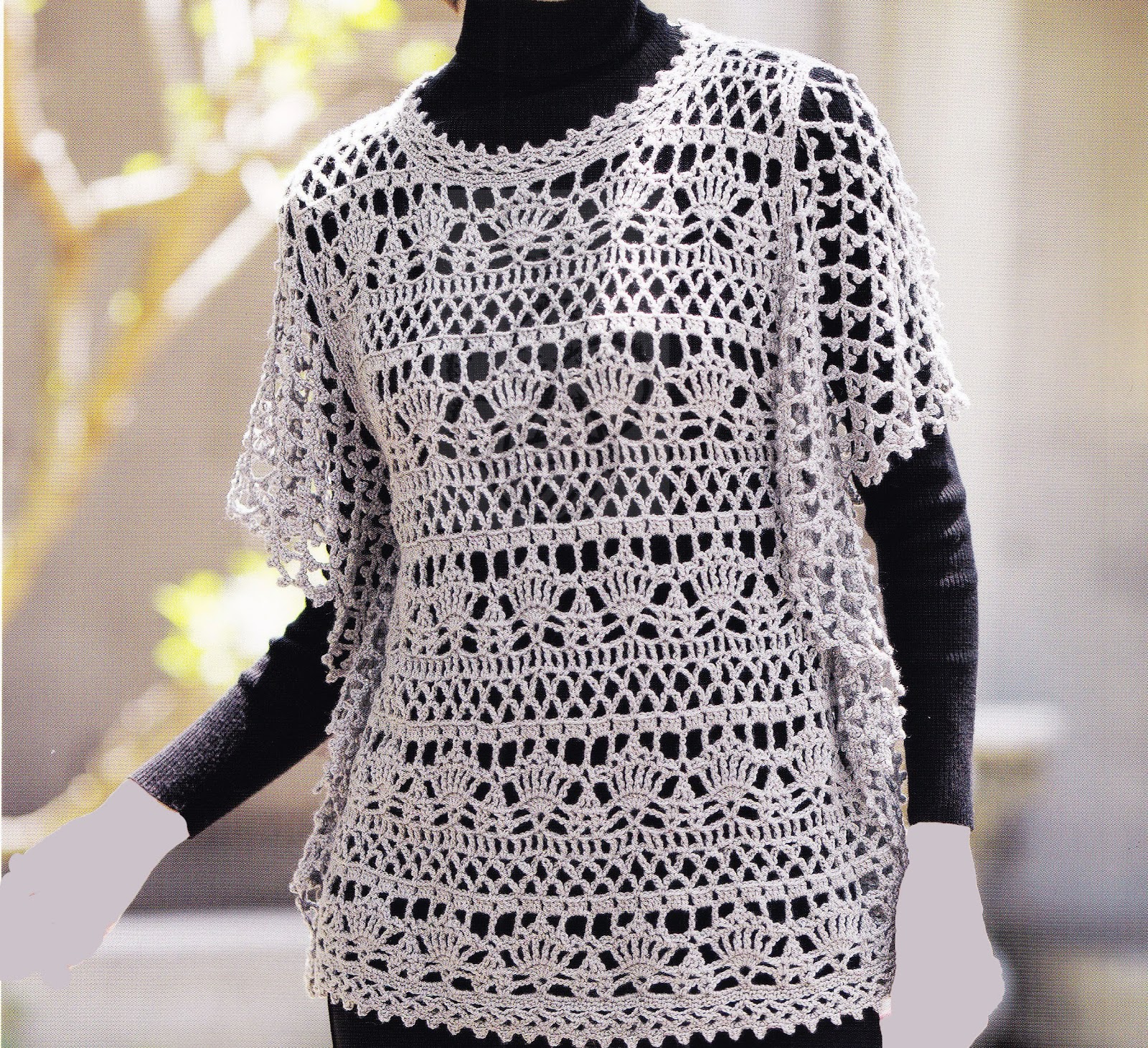 Crochet Japanese crochet tunic