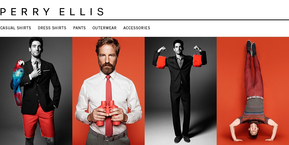 BonTon Style virtual runway Introducing… Perry Ellis Sportswear for Him