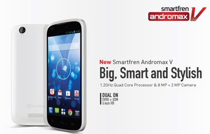 New Smartfren Andromax V | Harga Dan Spesifikasi New Smartfren Andromax V