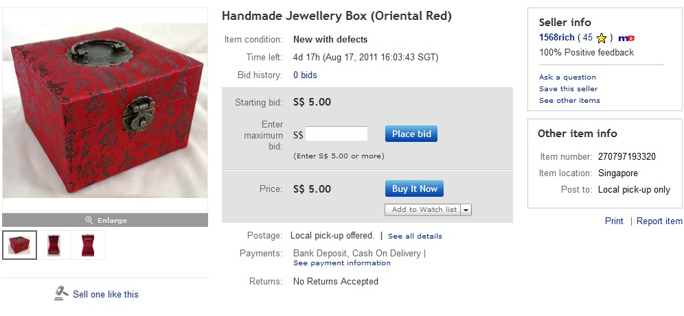 my ebay all selling