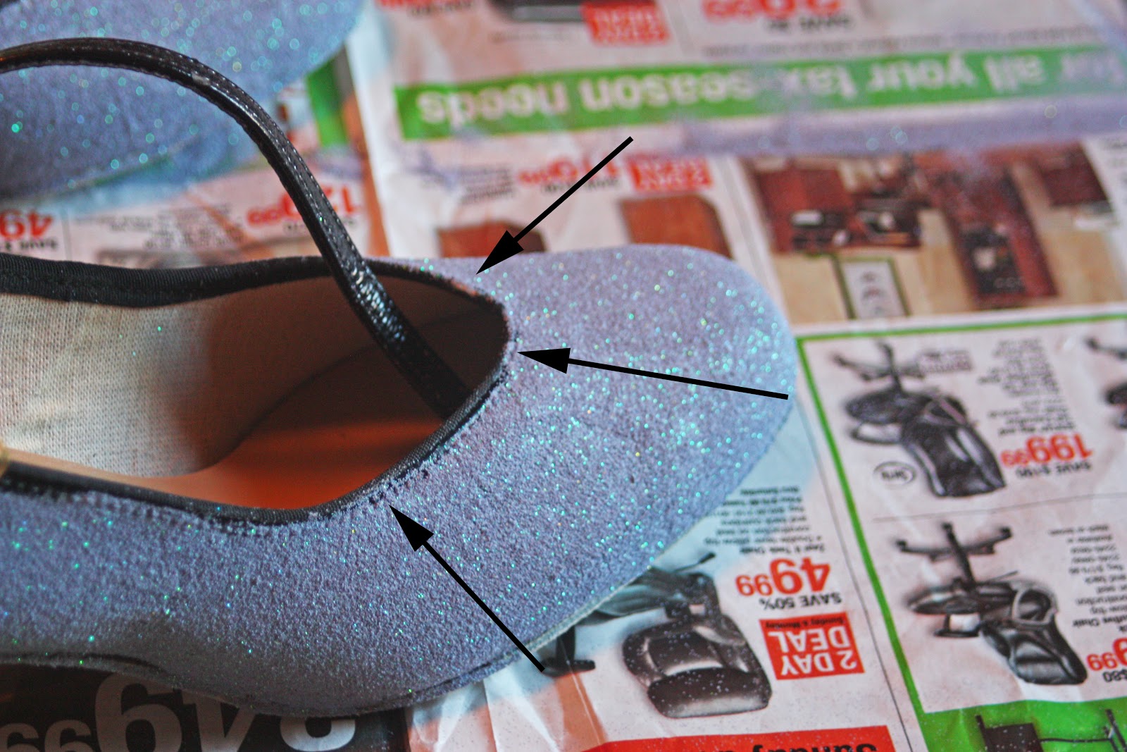 (P)interesting 15. Glitter shoes! (Update FAIL)