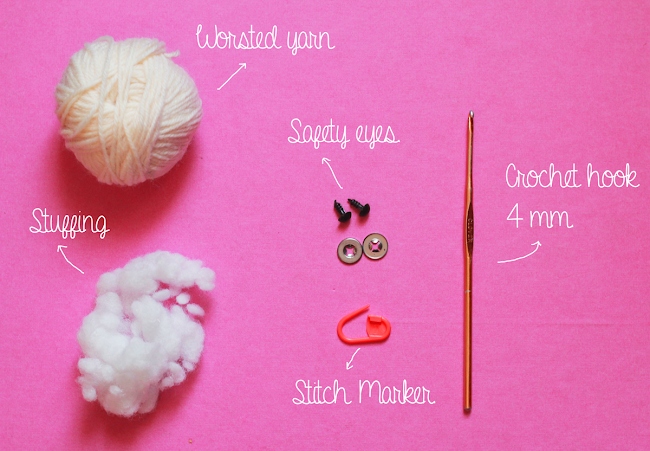 Amigurumi mini bunny for beginners The Sun and the Turtle