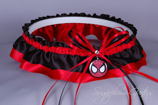 spider-man wedding garter