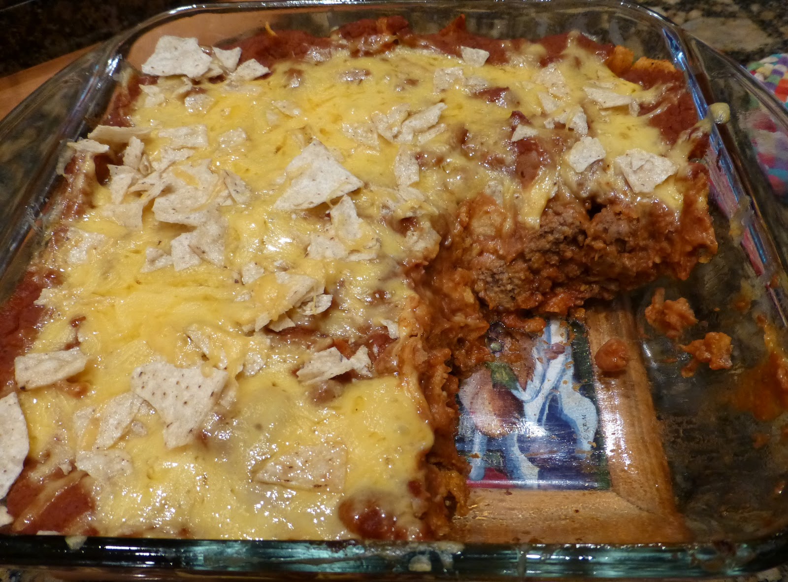 Thyme In Grammy's Kitchen Tortilla Chip Casserole