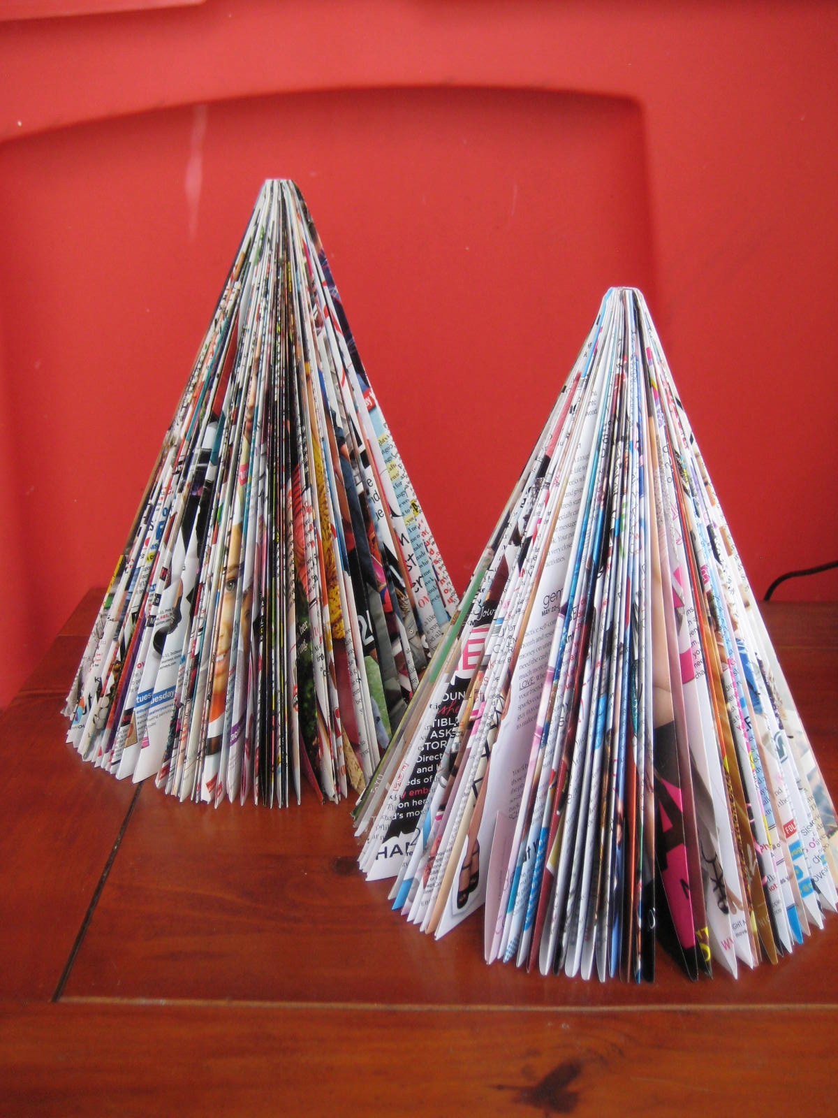 Creative Party Ideas by Cheryl Magazine Christmas Trees (and tutorial)