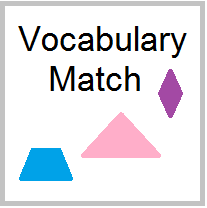 Classroom Freebies Too: Geometry Vocabulary Activity: Matching Page