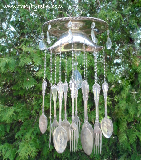 silver-plate-gravy-boat-silverware-hand-stamped--wind-chimes