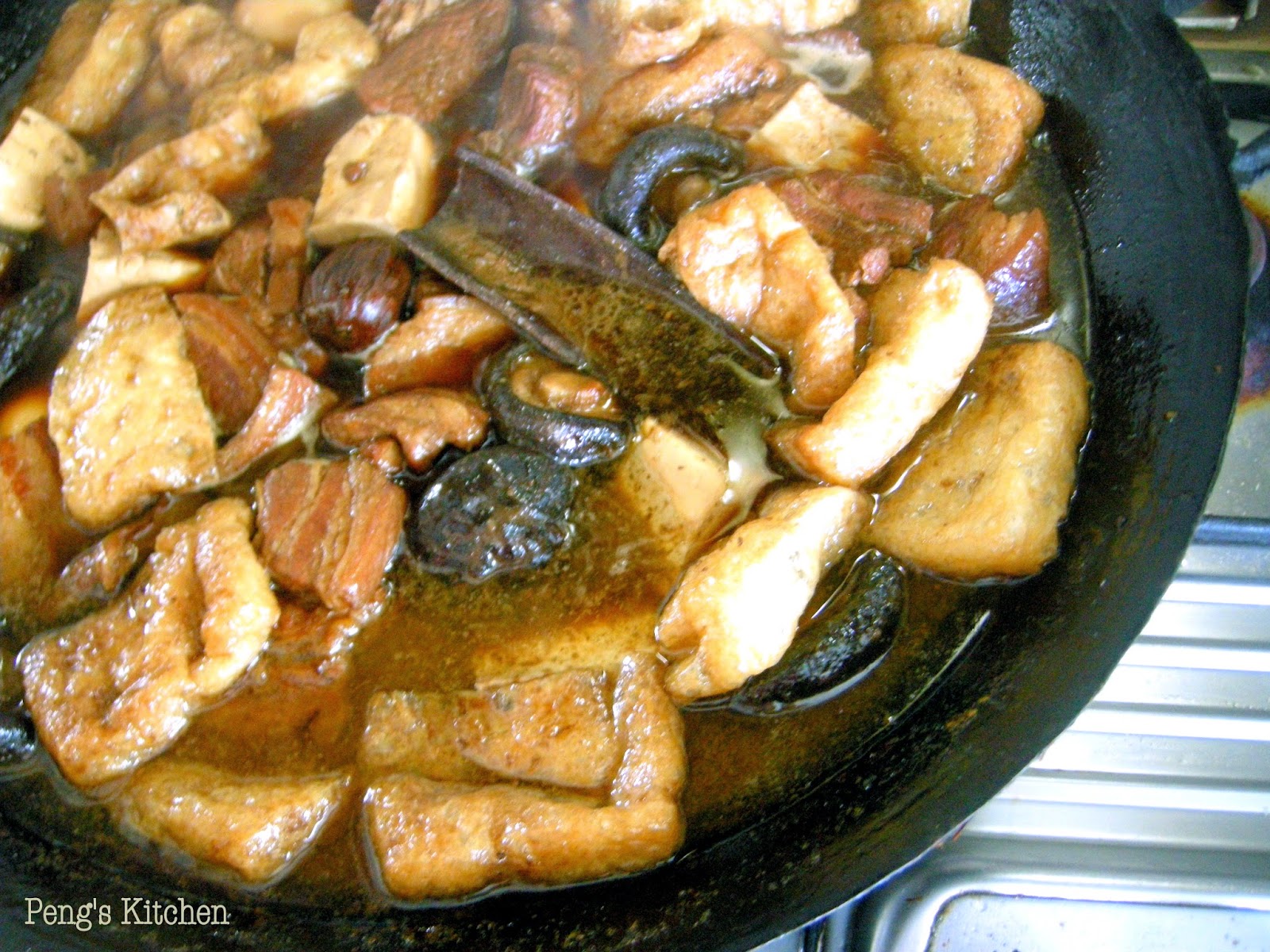 Peng's Kitchen Braised Pork Belly in Soy Sauce