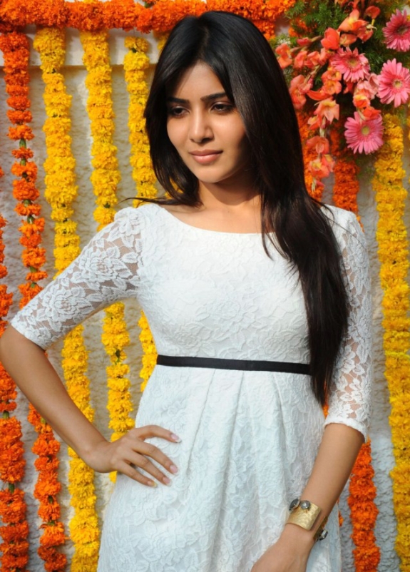 Samantha in white dress1 - Samantha latest Pics in White Dress