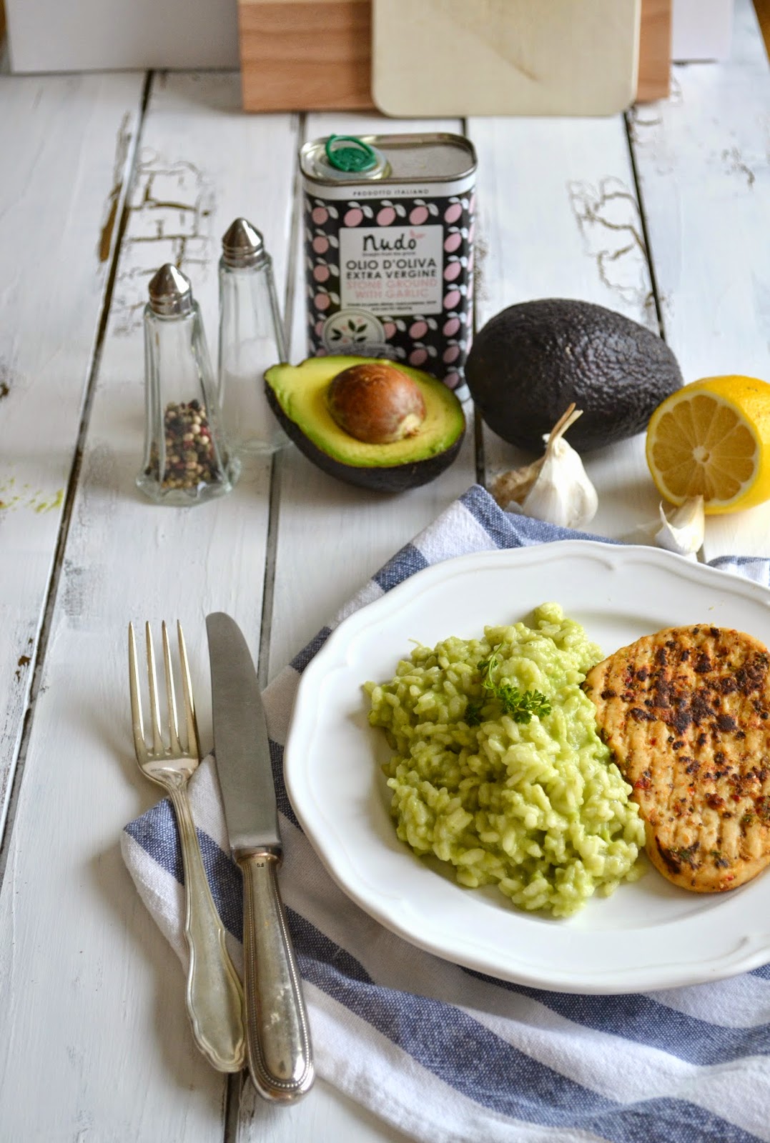 Mittagsschmaus Avocadorisotto mit Quorn hopefray