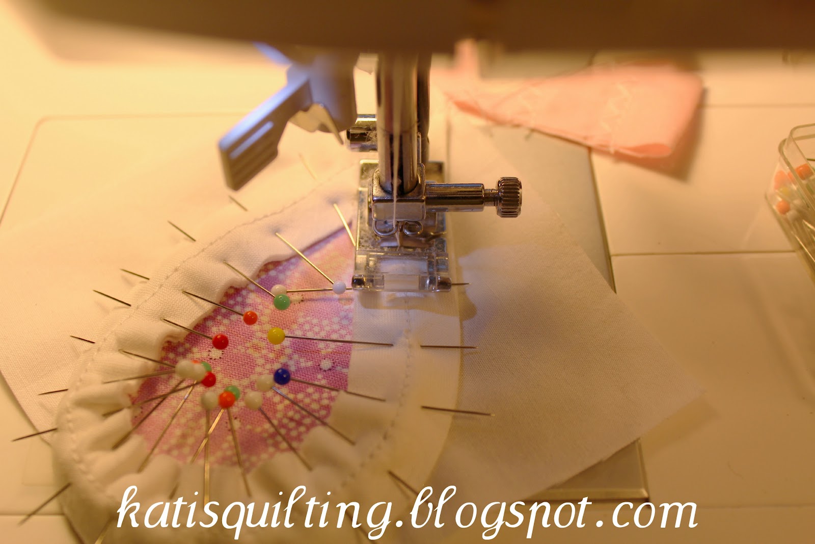 Kati's Quilting and Sewing How to sew the chenille strips on (tutorial