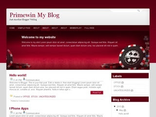 Primewin Blogger Template
