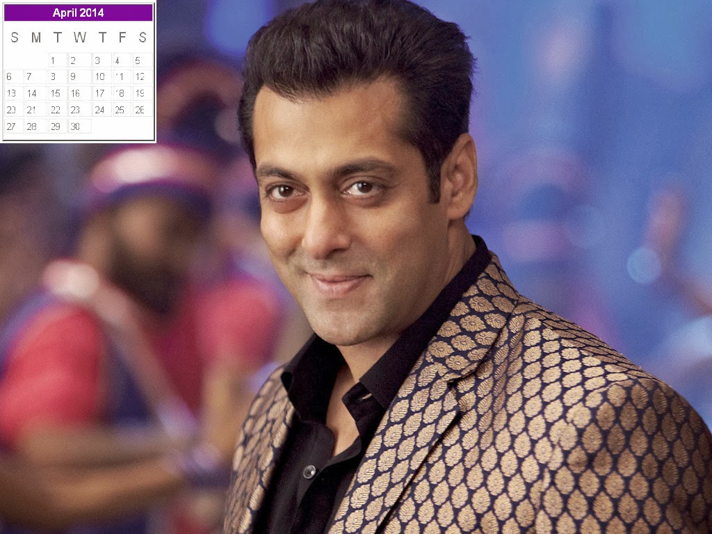 Salman Khan Calendar 2014: Salman Khan New Year 2014 Calendar - 2014