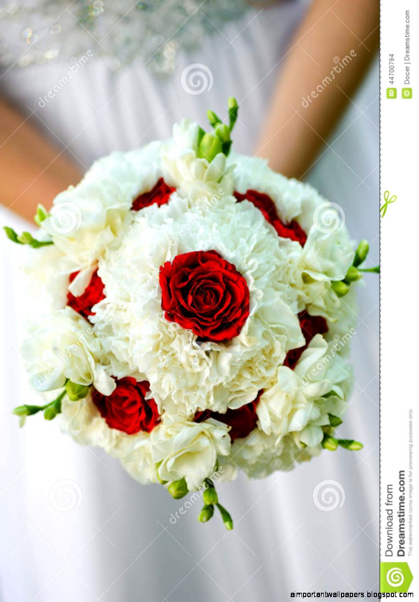 Beauty Wedding Bouquet Of Red Roses And White Flowers Stock Photo Beauty Wedding Bouquet Of Red Roses And White Flowers Stock Photo