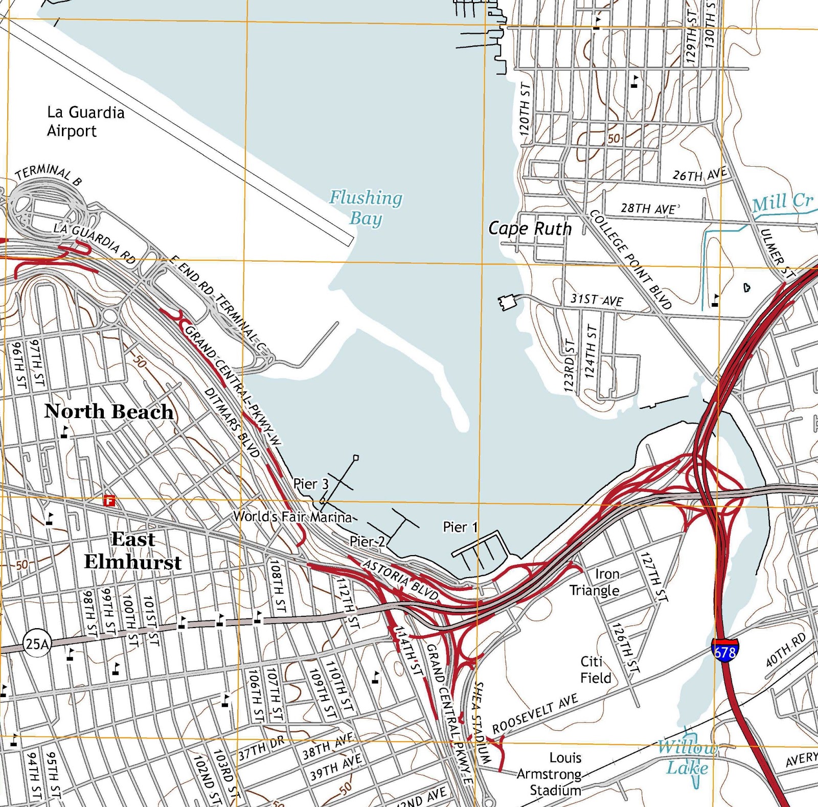 GIS Research and Map Collection USGS Topographic Map of Citi Field