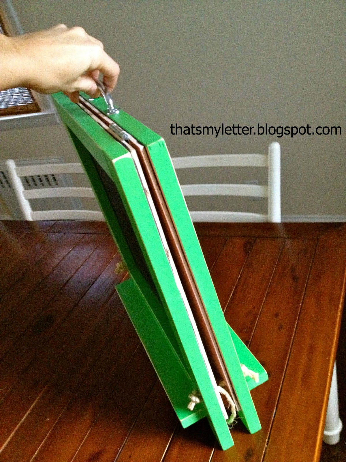 That's My Letter DIY Tabletop Chalkboard Easel