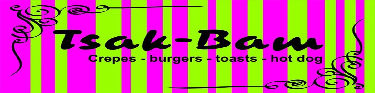 Tsak Bam Creperie-Cafe-Toasts-Burgers in Skiathos Island-Greece