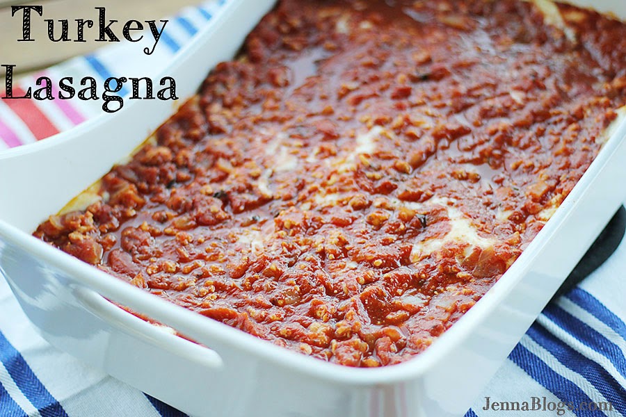 Jenna Blogs Turkey Lasagna