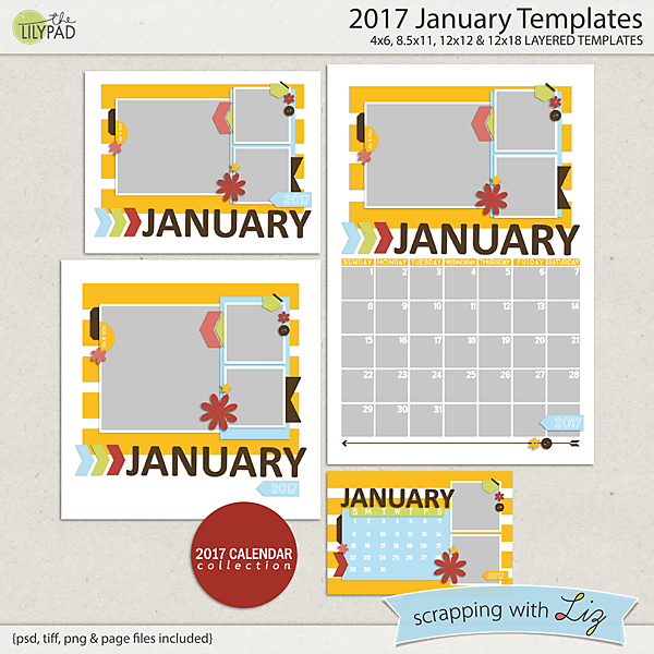 january templates