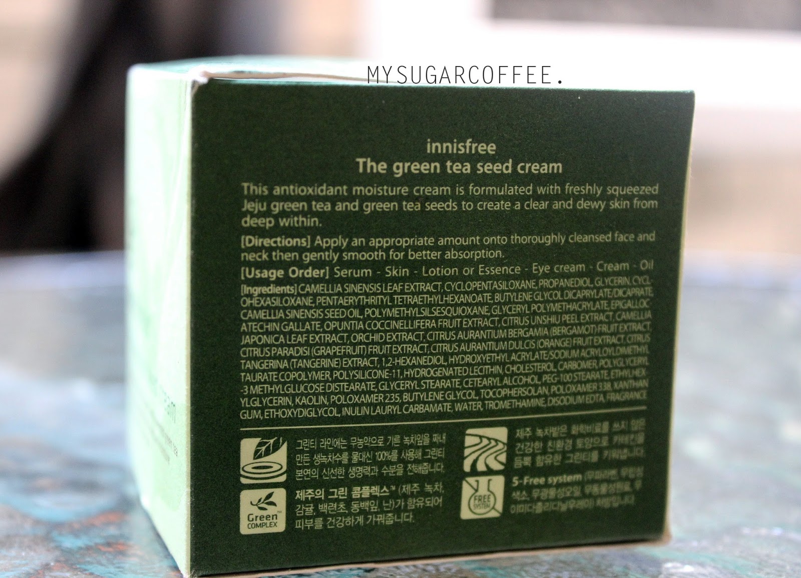 MY SUGARCOFFEE REVIEW Innisfree's The Green Tea Seed Cream