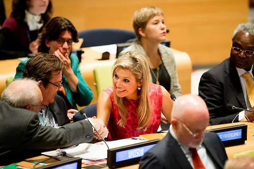 Queen Maxima of the Netherlands attended the UN conference on tackling climate change at the United Nation in New York City