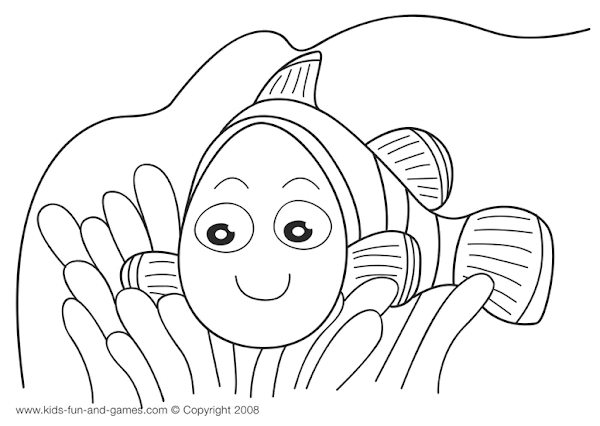 Nemo Printable Coloring Pages for Kids