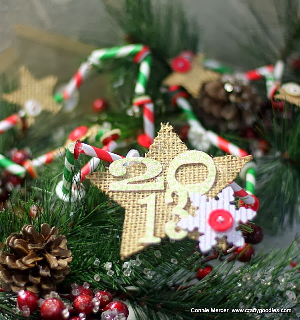 crafty goodies Christmas Garland with The Curtsey Boutiqueretro style!!