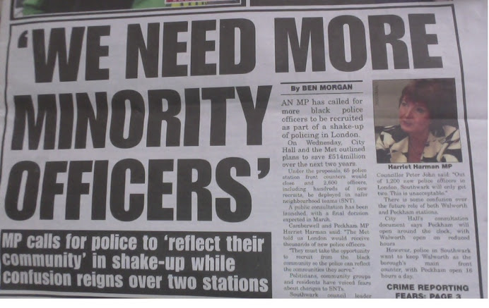 NO! We DO NOT NEED 'MORE MINORITY OFFICERS'! WE NEED OFFICERS WITH INTEGRITY!!!!!