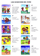 Aquí os dejo los derechos del niño con dibujos. (derechos)