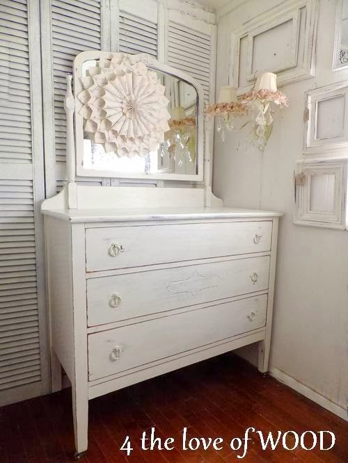 4 The Love Of Wood How To Paint A Shabby Chic White Dresser