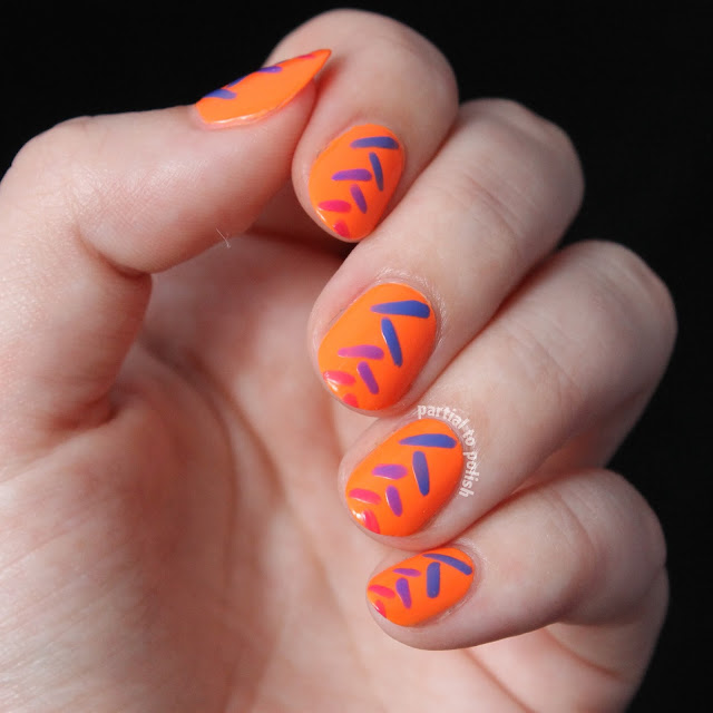 Abstract Fishtail Gradient Using the Girly Bits Hoop! There It Is Collection